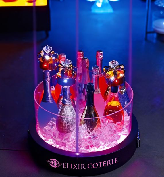 12 Bottle Round Wine Barrel Display