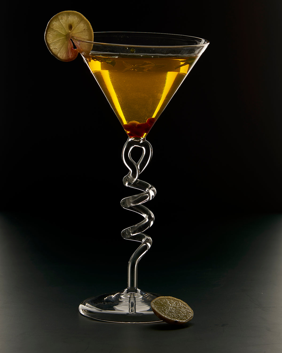 Bell Ring Spiral Designer Glass