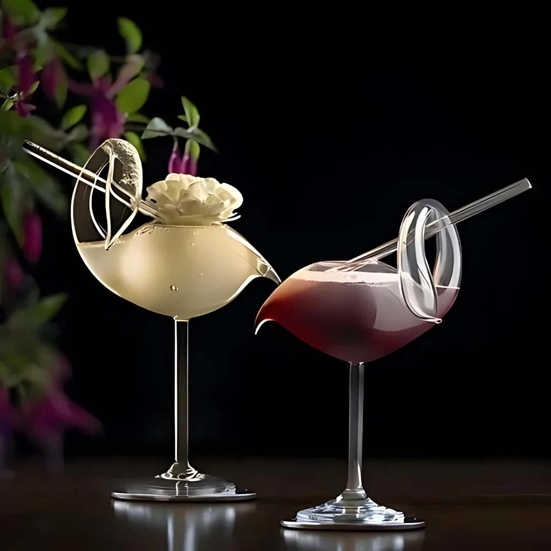 Big swan cocktail glass