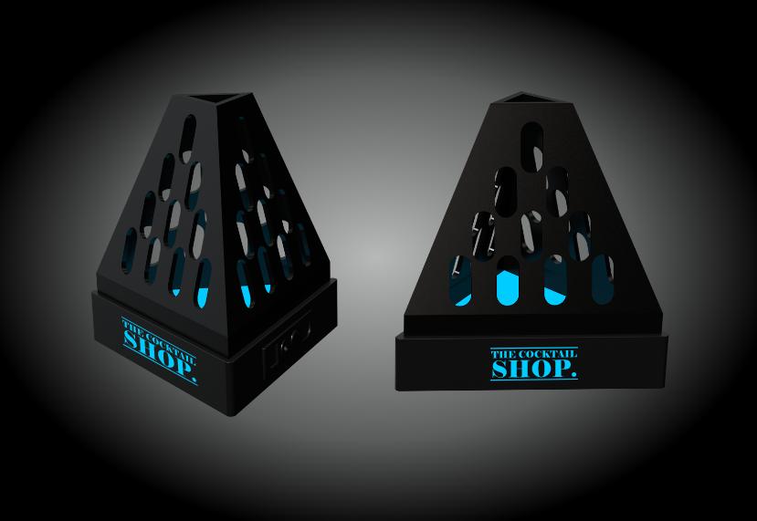 Cone-Shaped Bottle Display Stand