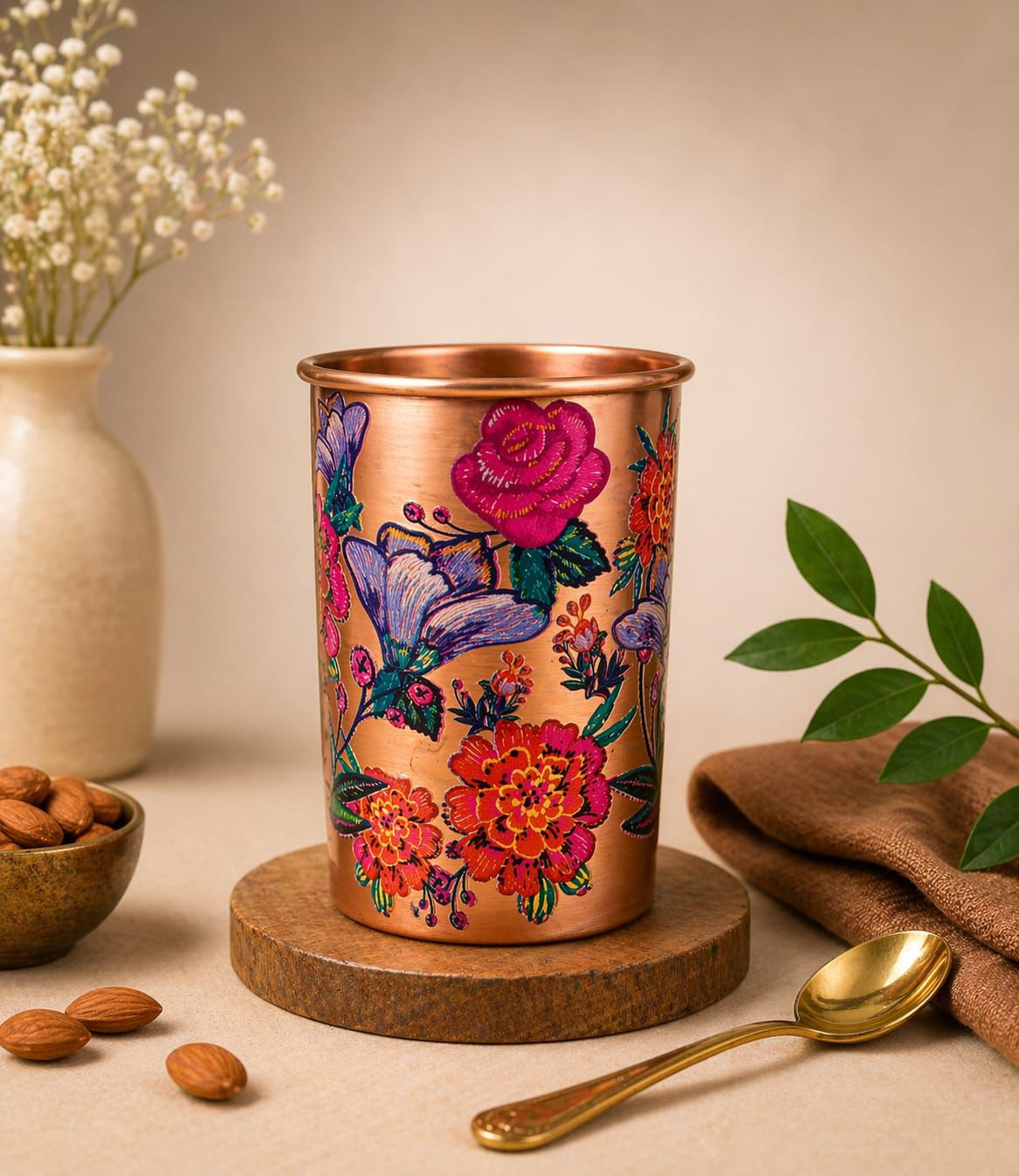 Copper Glass (Rajasthan Regal Bloom)