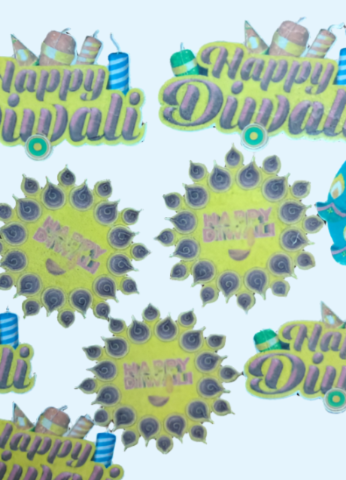 Edible Wafer Diwali Theme