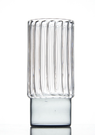 Fluted Glass with Color Base (450ml)
