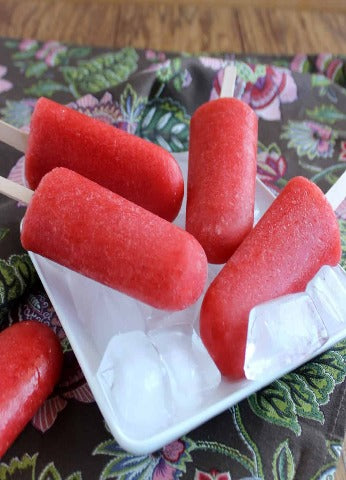 Strawberry Popsicles